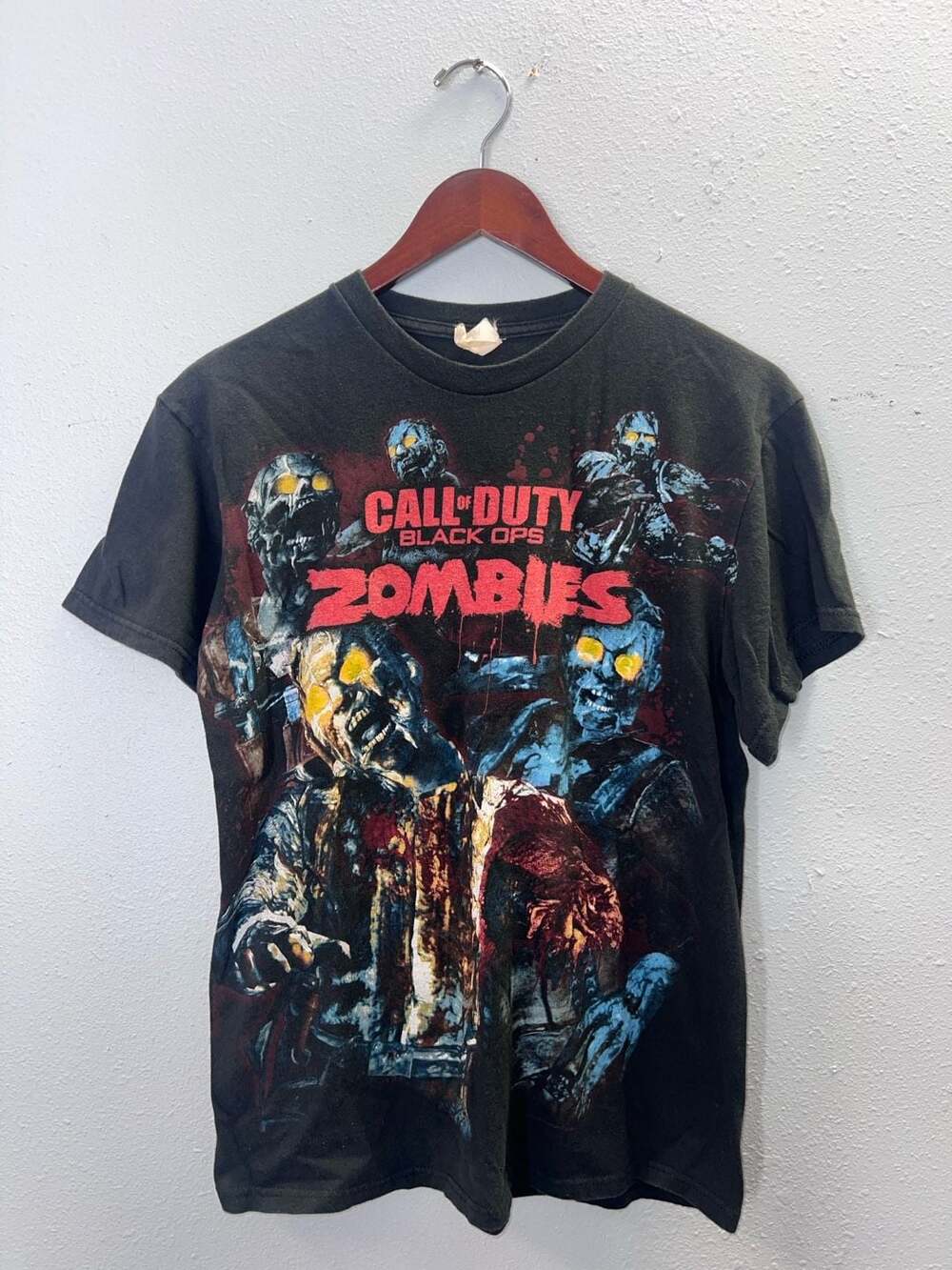 Vintage Call of Duty Black Ops Zombies T Shirt Mens Medium Activision Promo